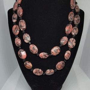 36" Porphyry Pink/Black? Necklace Mine Finds by Jay King/DTR
